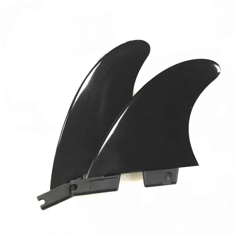 surfboard fins for better wave transitions and control-Surfboard Fins Side Bites GX NYLON BLACK - Dual Tab "II"