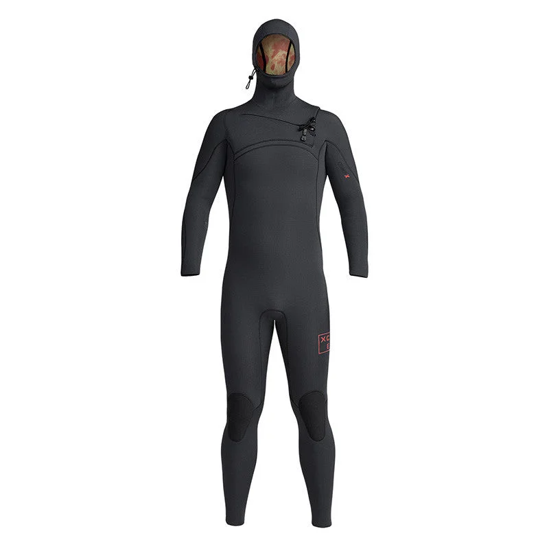 wetsuits for better body temperature regulation-Xcel Comp X Hooded 5.5/4.5 Wetsuit - Black