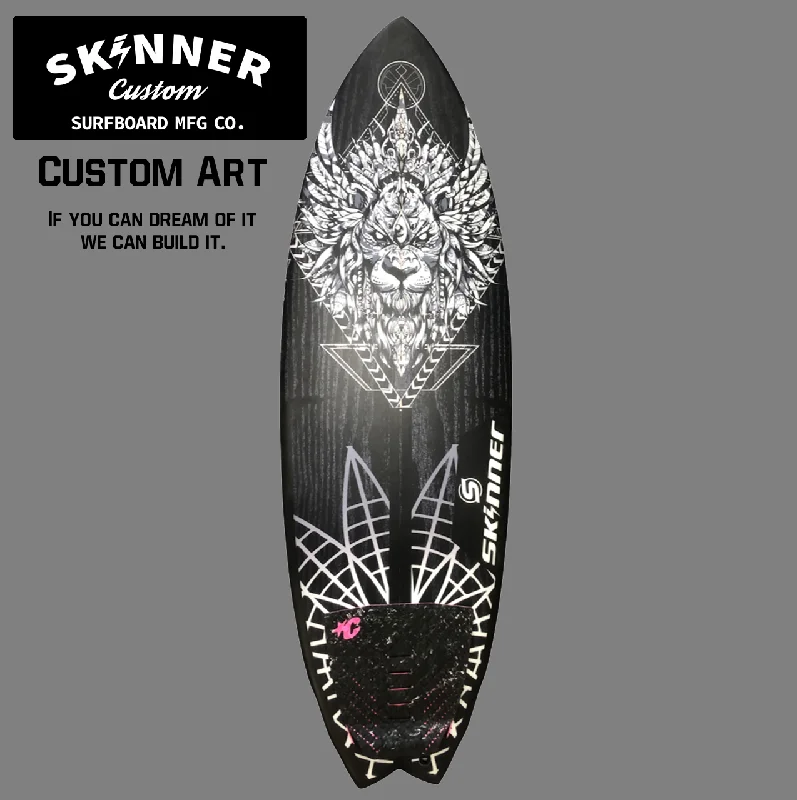 surfboards for responsive surfing in big surf-Skinner Surfboards Custom Art Project