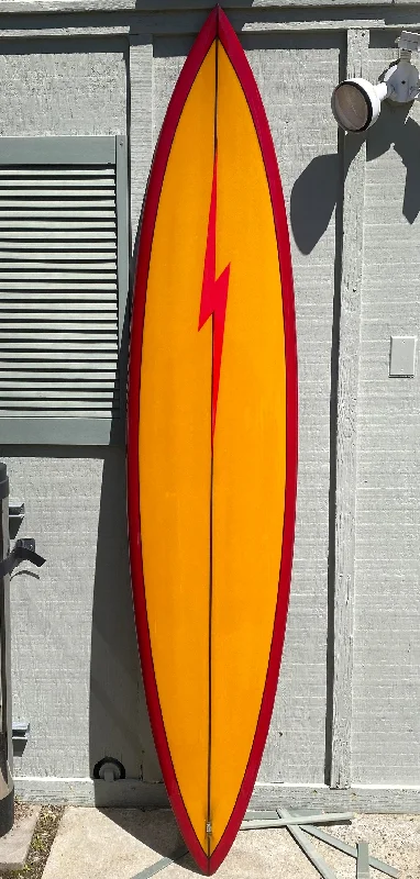 stylish surf clothing for men-Lightning Bolt Pipeliner 8'0" Red /Honey Gold By Shaper Craig Hollingsworth IN STORE PICK UP ONLY