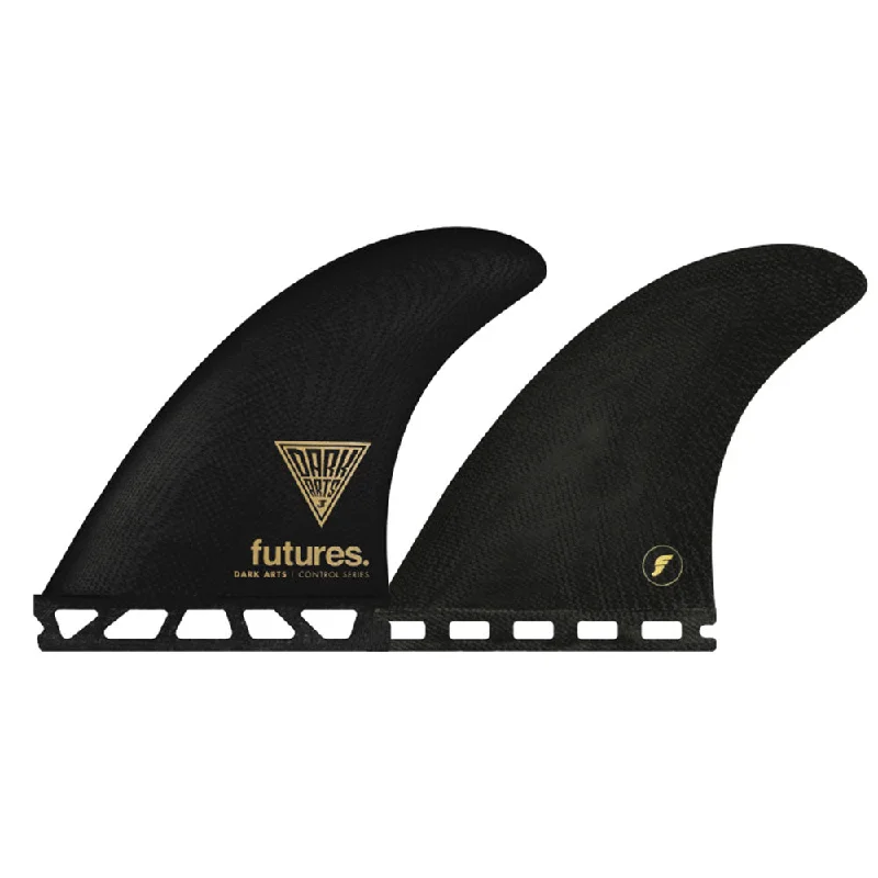 surfboard fins for fast carving in open water-Dark Arts x Futures Control Series Thruster Fins - Large