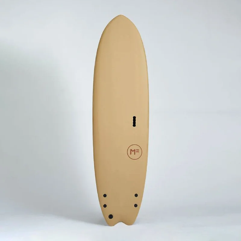 surfboards for small waves-Mick Fanning Twin Town Supersoft Fish Surfboard Multi Box 2F - Soy/Soy