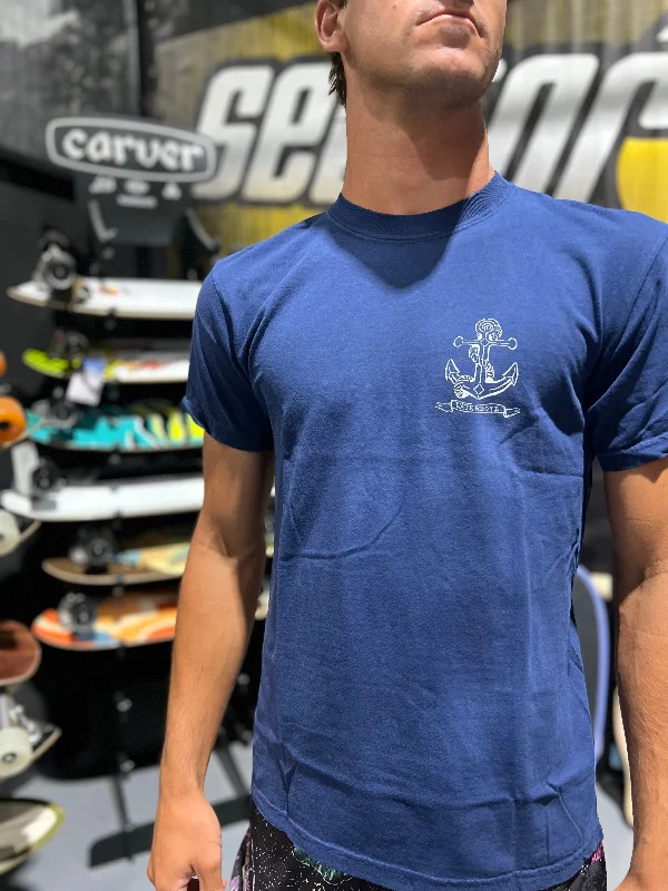 surfboards with fast response to wave changes-WBZ Anchor Pigment dyed S/S T-shirt