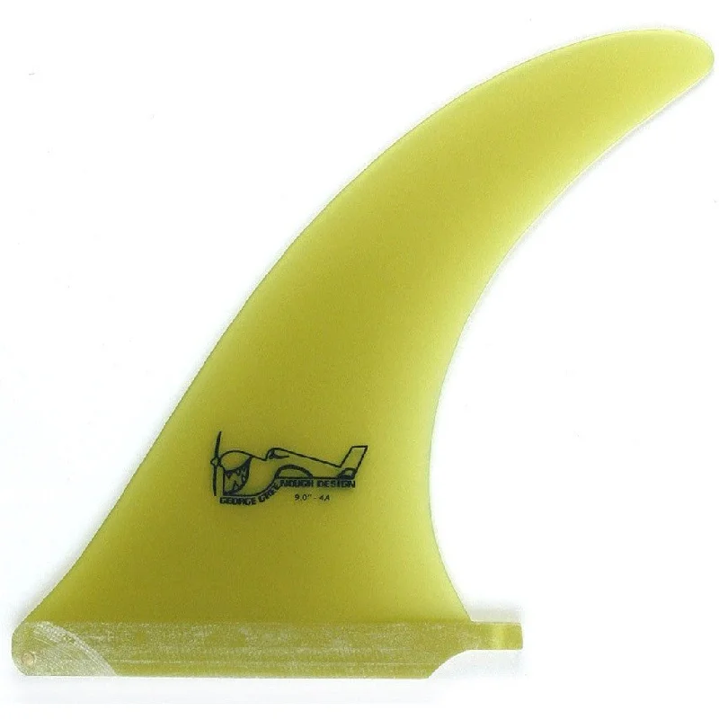 surfboard fins for faster maneuvers-True Ames 10" Greenough 4A -  Yellow