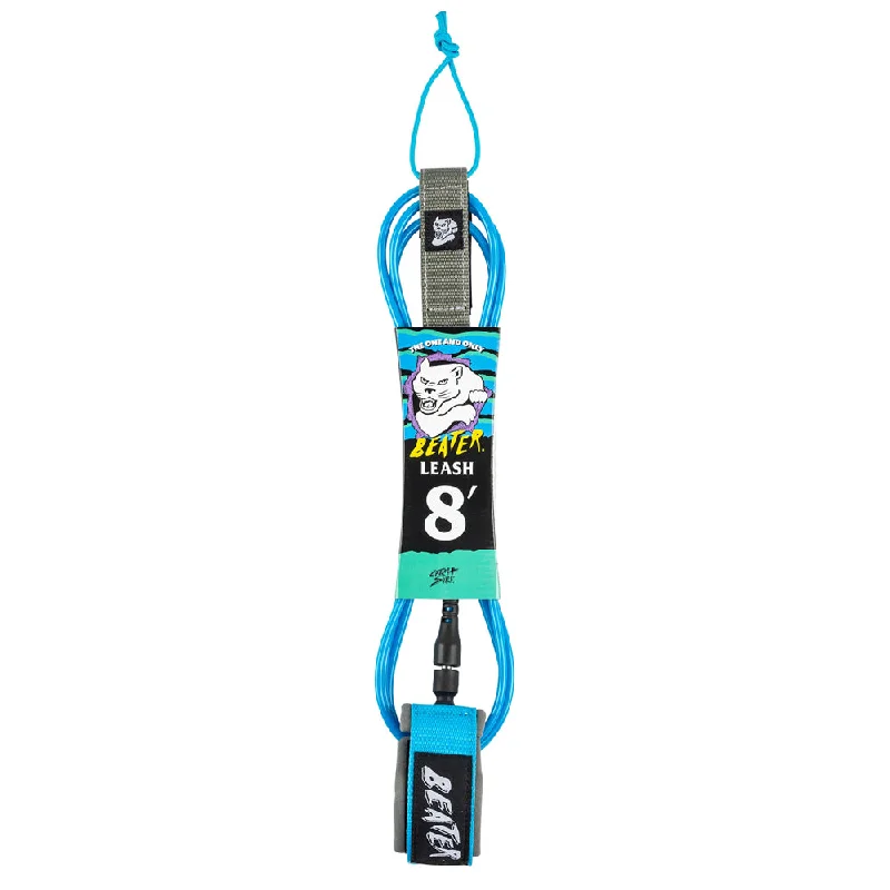 Beater 8' Leash - Light Blue & Grey