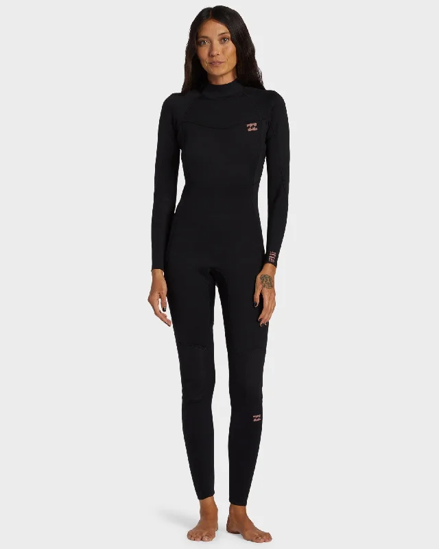 wetsuits for streamlined performance-Womens 4/3mm Foil Backzip Wetsuit