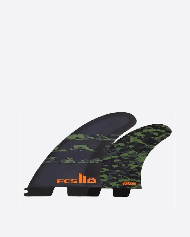 surfboard fins for sharper turns in tight waves-FCS II Julian Wilson PC Grom Army/Camo Tri Fins