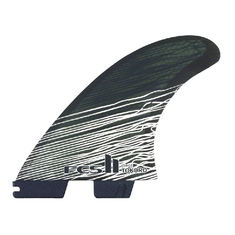 surfboard fins with adjustable bases for versatility-FCS II Tokoro PC Tri Fins