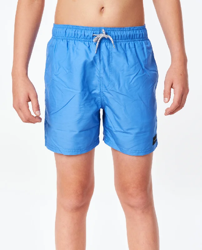 best surf clothing for paddling-Rip Curl Offset Volley Kids Board Shorts