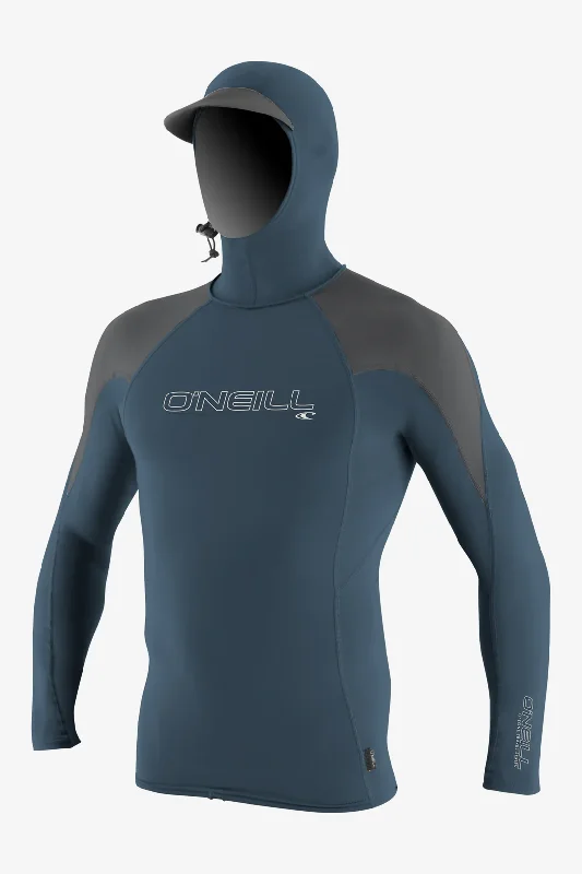 surf clothing for optimal water flow-Premium O'zone L/S Rashguard w/ Hood