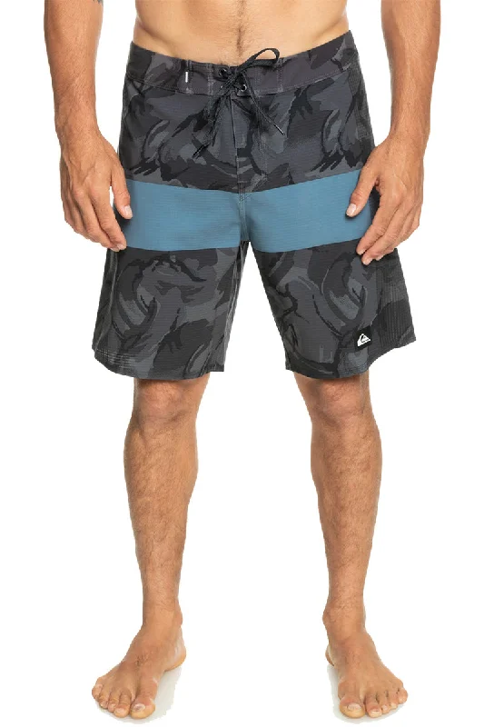 surf clothing for maximum water comfort-Quiksilver Highlite Arch 19" Boardshorts - Tarmac