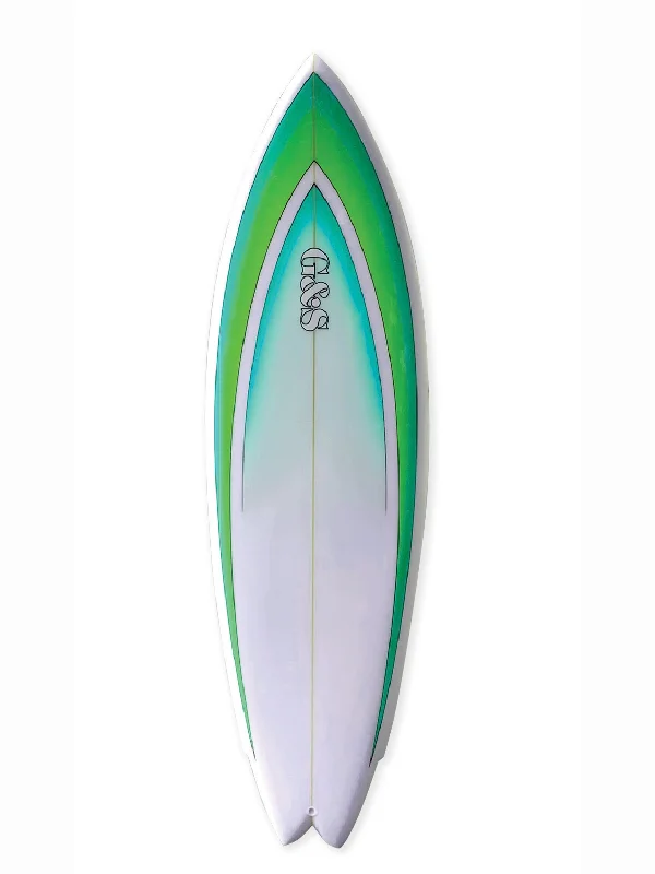 lightweight surfboards for easy handling-80's TwinFin