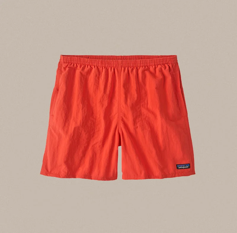 surf clothing for better water resistance-Patagonia 5" Baggies Shorts - Pimento Red