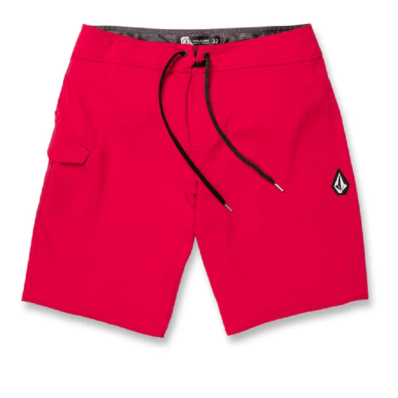 surf clothing with smart technology for better performance-Volcom Lido Solid Mod 20  Boardshort - Ribbon Red