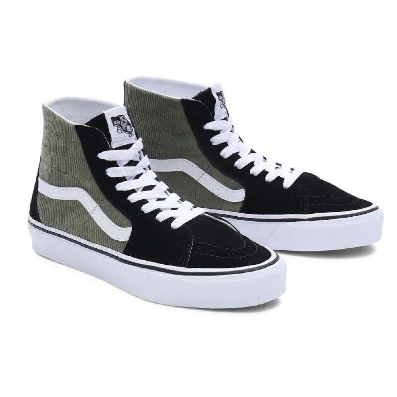 surf clothing for minimalist designs-Women's Sk8-Hi Tapered Mini Cord Green Shoes