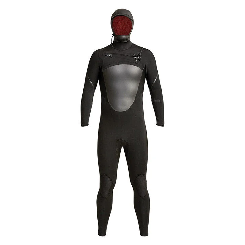 wetsuits with heat-retaining materials for cold environments-Xcel Axis Front Zip 5/4 Hooded Wetsuit