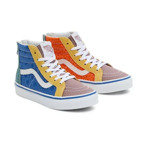 surf clothing for more comfort in the water-Vans Kids Sk8-Hi Zip Shoes