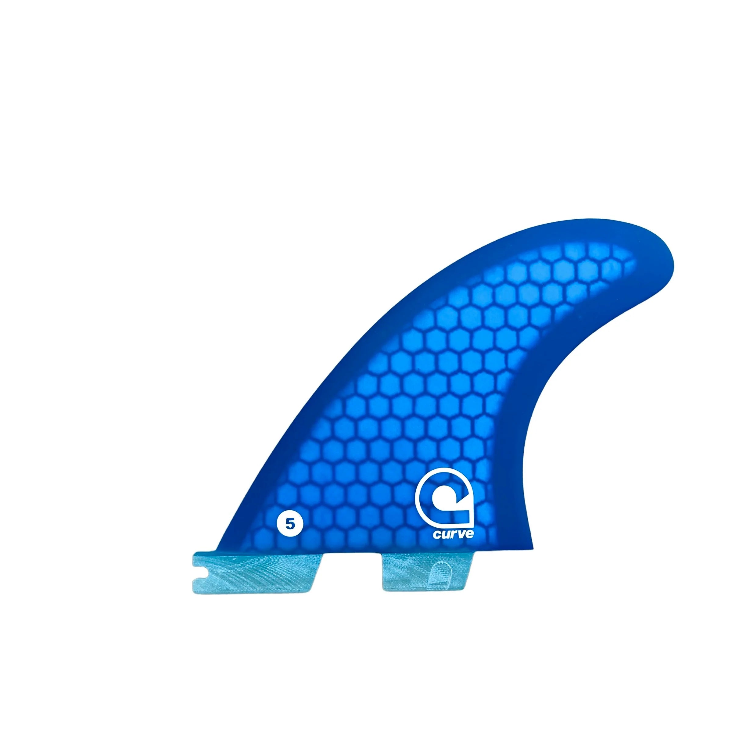 surfboard fins for fast wave response-Surfboard Fins M5 - Dual Tab "II" Thruster - HEXCORE