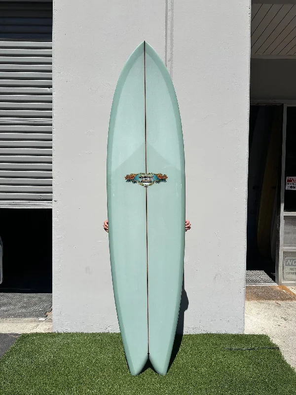 surfboards for deep bottom turns-7'8 #21751 Magic Fish