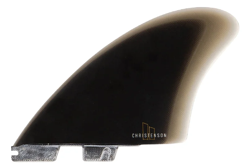 surfboard fins for better wave transitions and control-CHRISTENSON KEEL PG BLACK FINS