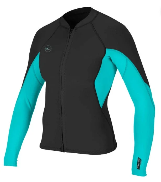 wetsuits for full coverage during cold-water swimming-O'Neill Women's Reactor II 1.5mm Front Zip Jacket