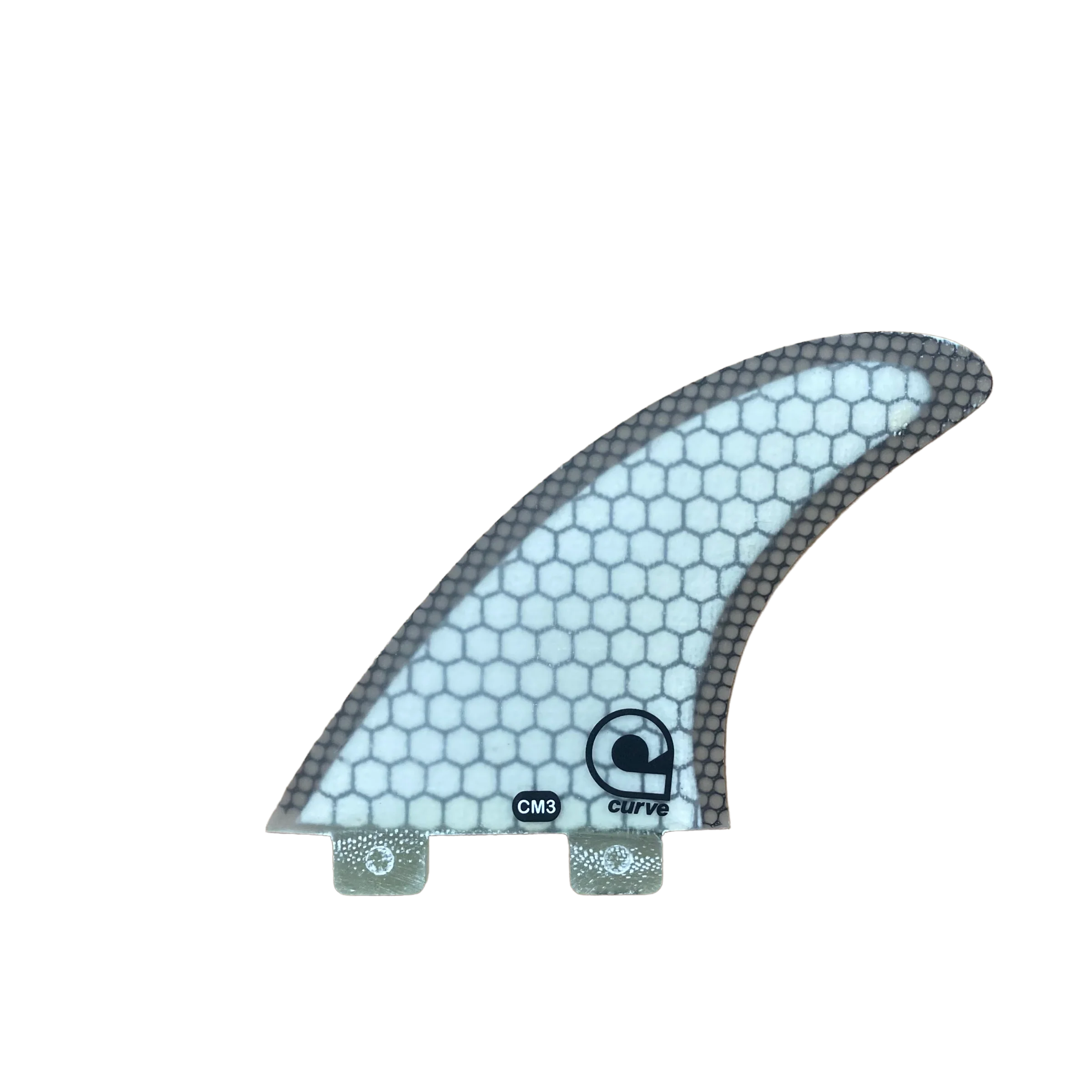 surfboard fins for speed and stability in large surf-Surfboard Fins CM3 Dual Tab Thruster - CARBON MESH