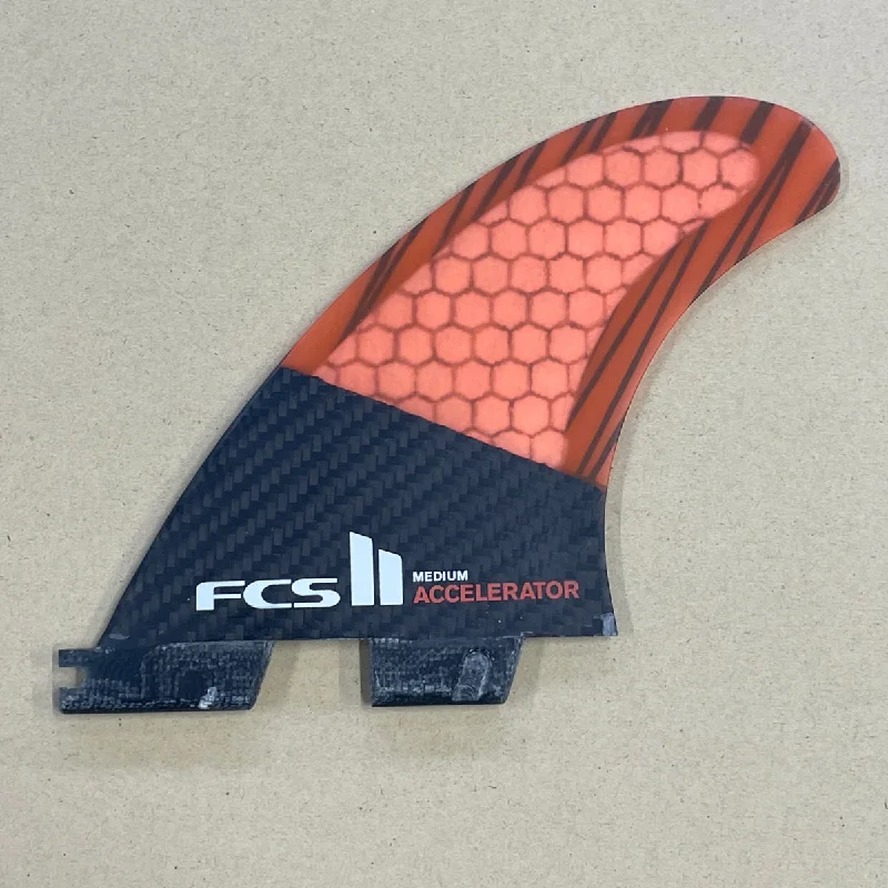 surfboard fins for better bottom turns-FCS II THRUSTER REPLACEMENT Centre fin - Accelerator PC Medium - one off fin