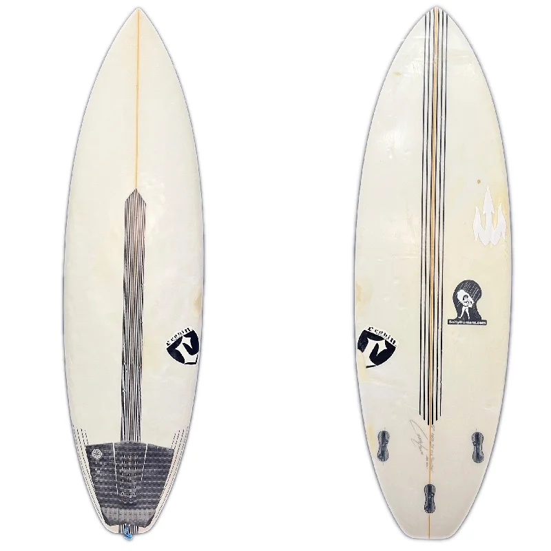 surfboards for deep bottom turns-Used Cronin 5'10" Clear 27.8L