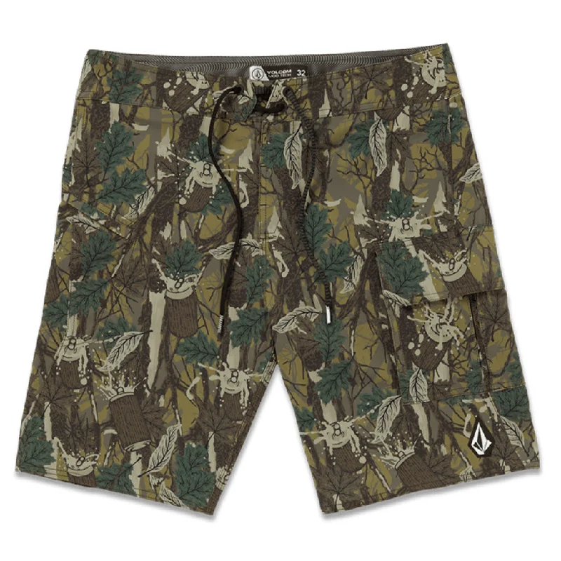 best surf clothing for casual beach wear-Volcom Stone of July Mod 20 Boardshort - Camouflage