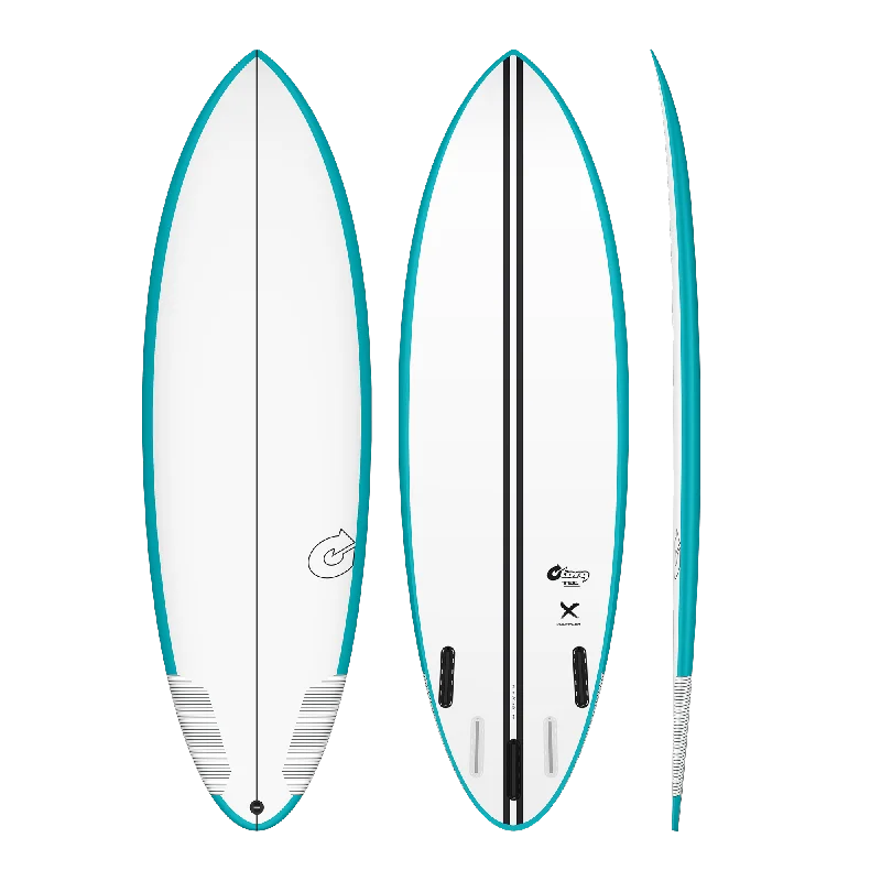 surfboards with high-speed maneuvering capability-Torq TEC Multiplier Epoxy Surfboard 6’2 x 20 5/8” x 2 5/8”- 36.3 ltr Teal Rails