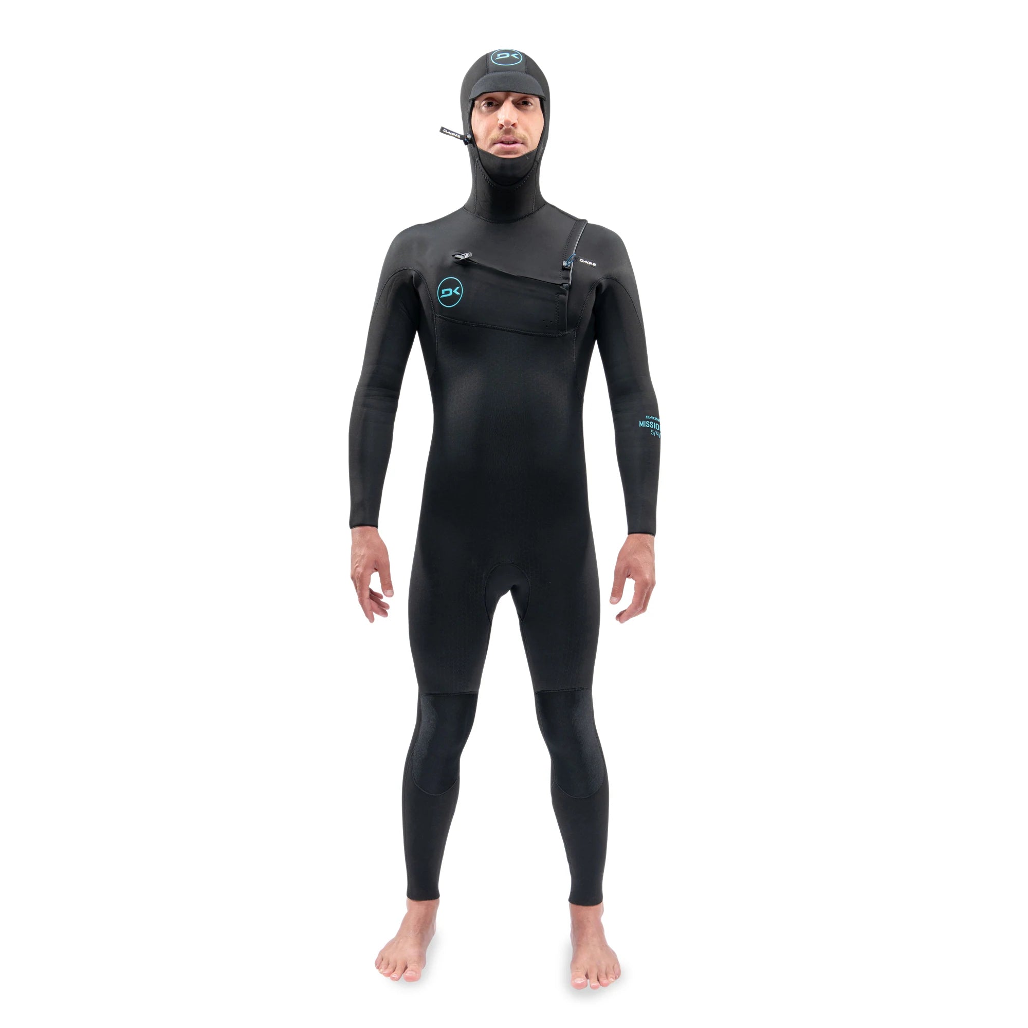 wetsuits for better thermal insulation-Dakine Mission 4/3 Hooded Wetsuit - Chest Zip