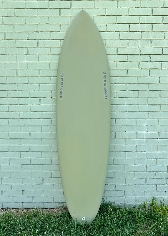 surfboards for smooth rides in long sessions-6'6" Lovemachine Surfboards FM - Olive Drab