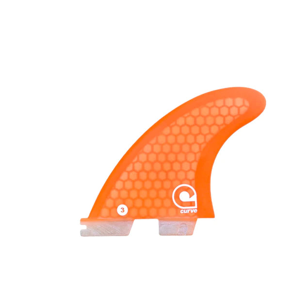 surfboard fins for all-surf conditions-Surfboard Fins M3 - Dual Tab "II" Thruster - HEXCORE