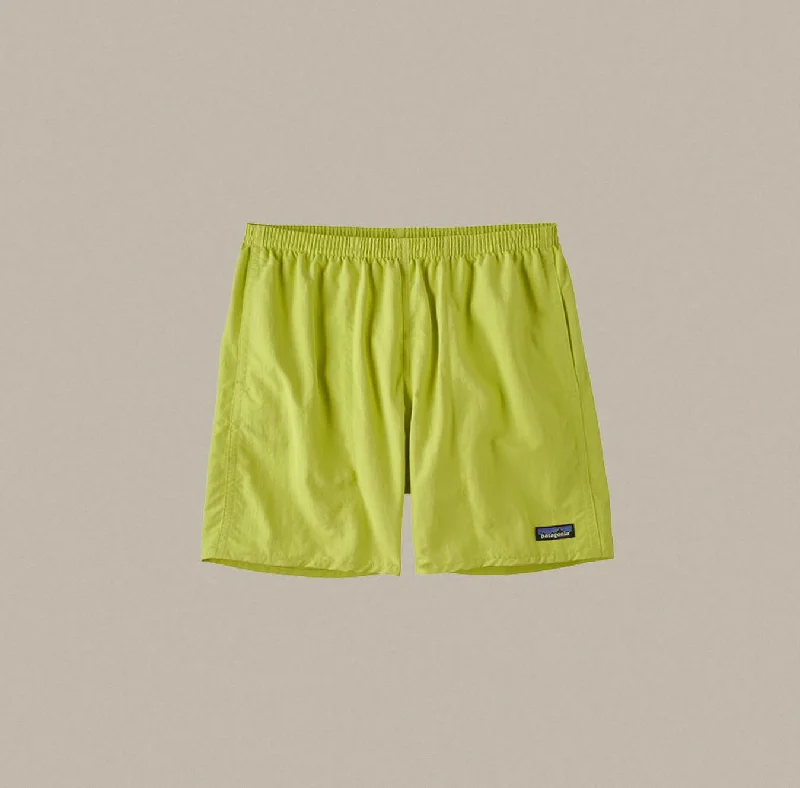 surf clothing for all-day beach wear-Patagonia 5" Baggies Shorts - Phosphorus Green