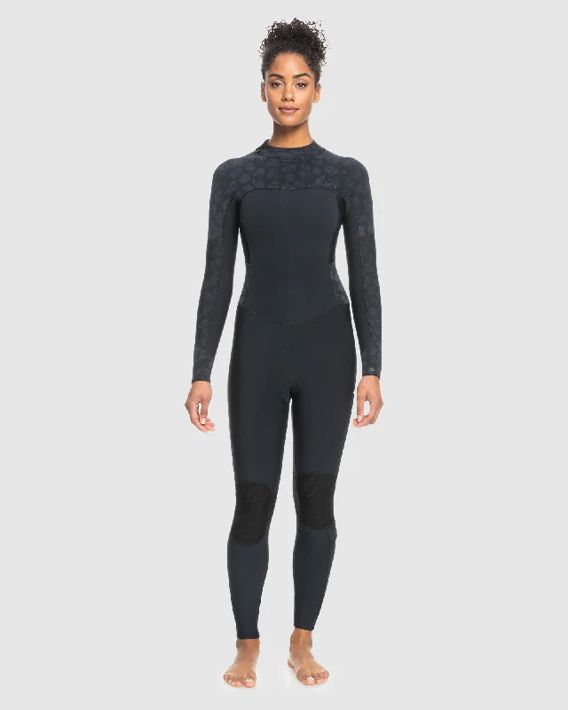 best wetsuits for recreational diving-Womens 3/2mm Swell Series GBS Back Zip Wetsuit