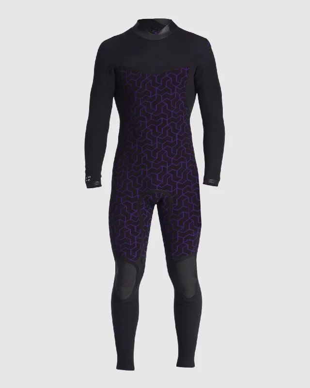 wetsuits for deep-sea diving-Mens 4/3mm Furnace Comp Back Zip Wetsuit