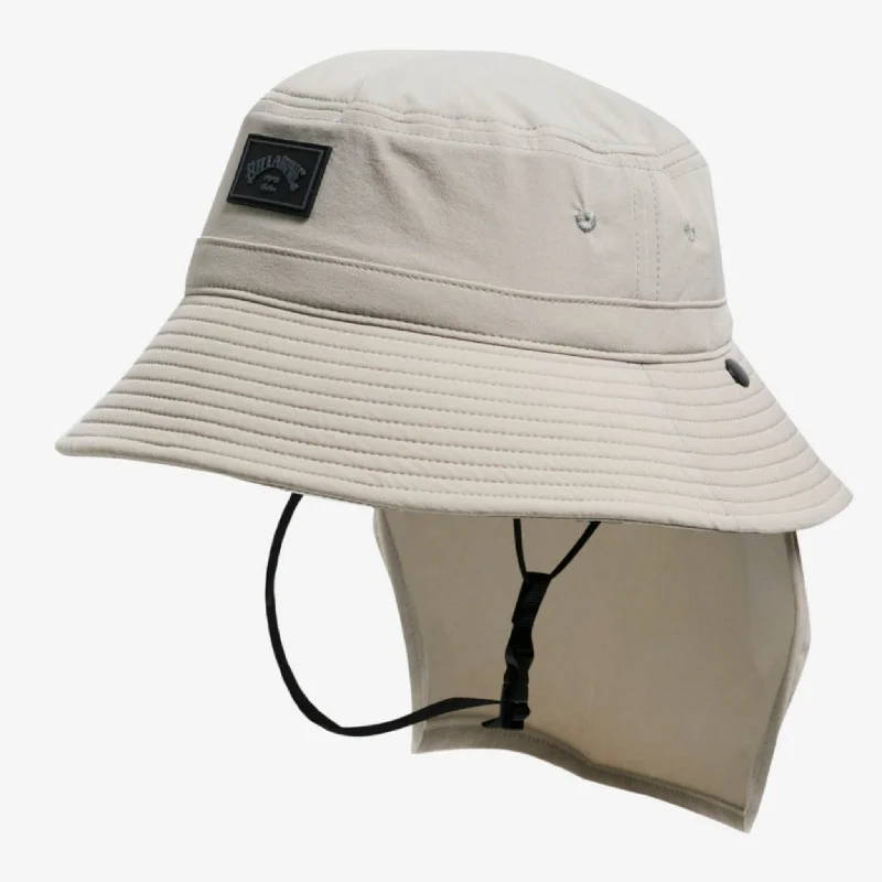 surf clothing for adventure sports-Billabong Boys All Day Surf Bucket Hat - Light Grey