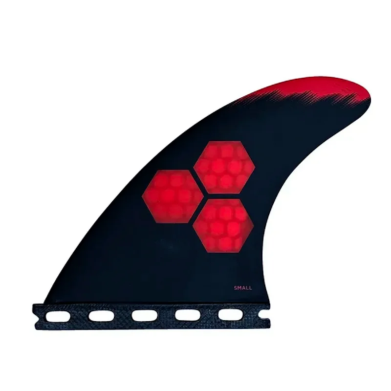 surfboard fins for added push and drive-Futures THRUSTER - Channel Islands Fin Set TECH 1, 1 TAB, Red Small