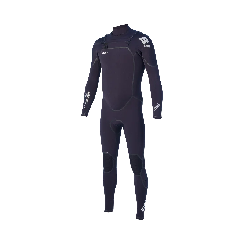 wetsuits for high-speed water sports-Buell RB1 Accelerator 4/3 Wetsuit - Frot Zip