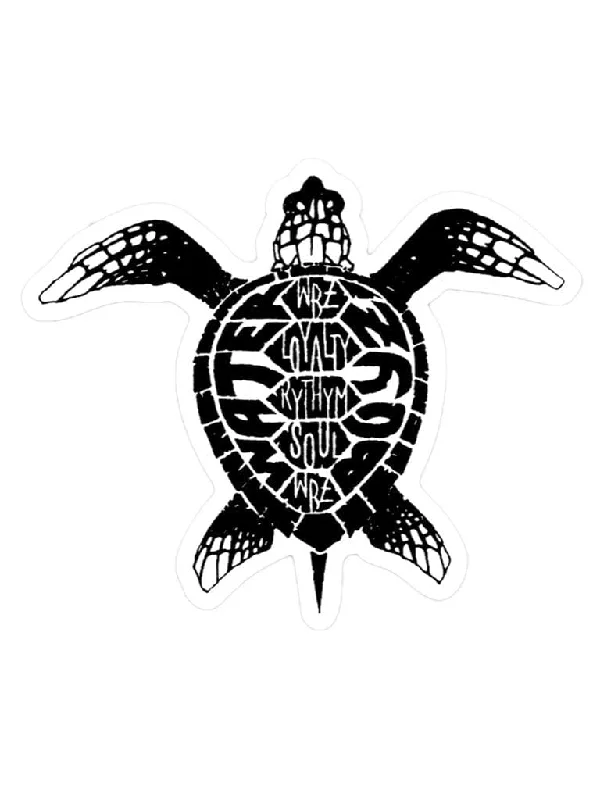 surfboards for easier transitions between waves-WBZ Turtle Sticker 3.5"