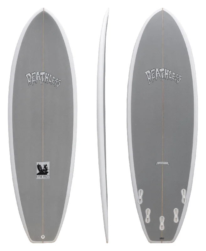 surfboards with streamlined profiles for speed-DEATHLESS 'LOVE BUZZ' PU SHORTBOARD