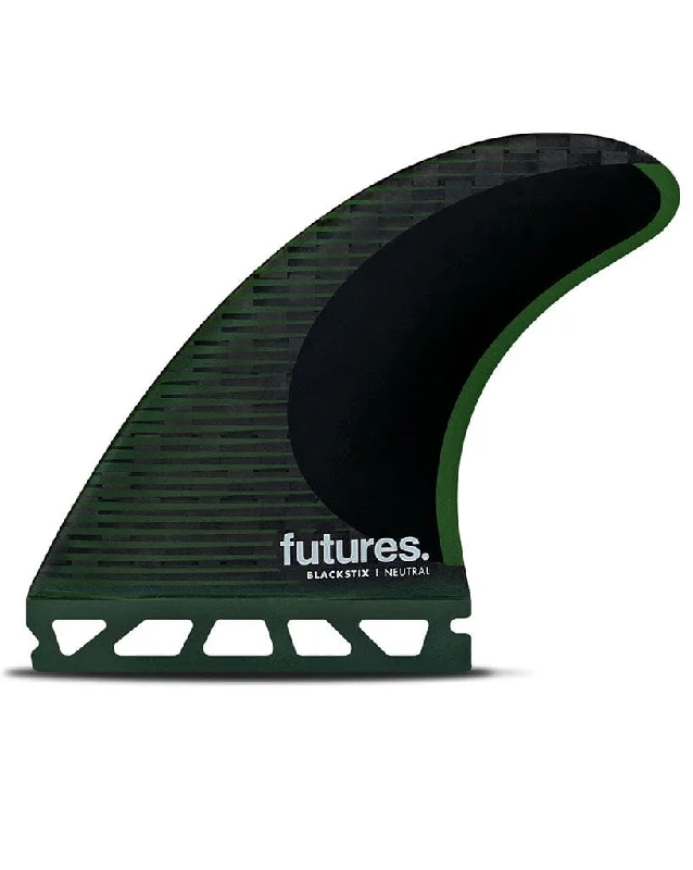 surfboard fins with reinforced edges for durability-F8 Blackstix Thruster Fin