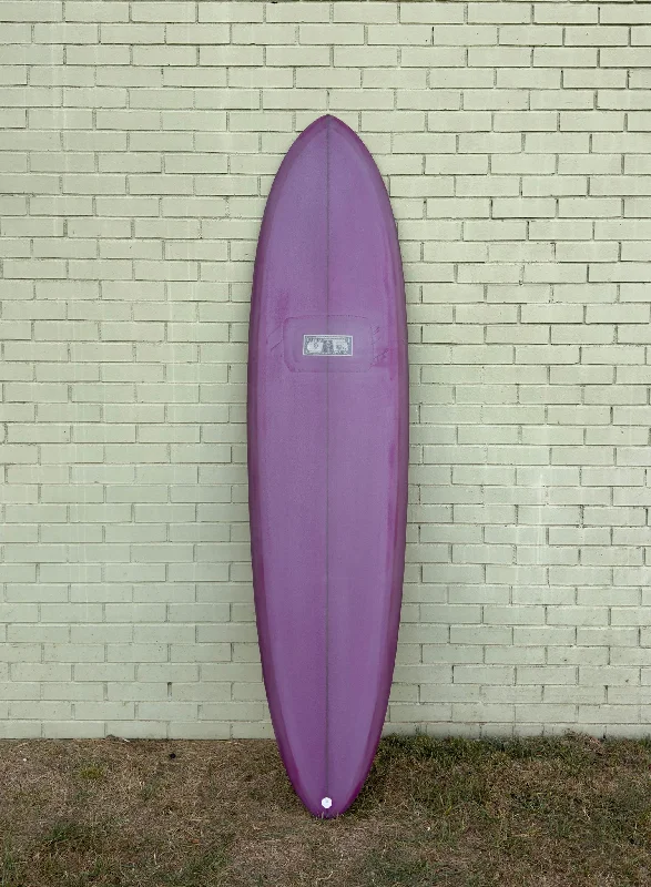 surfboards for retro-style wave riding-7'0" McCallum Surfboards Kimbo - Magenta Pearl