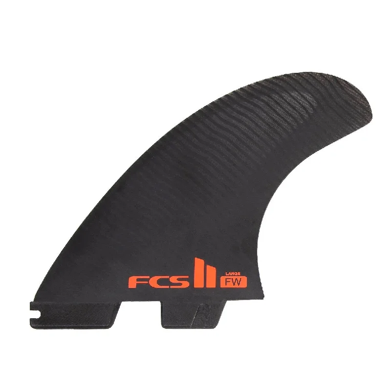 surfboard fins with hybrid designs for flexibility-FCS II THRUSTER - Firewire FW PC Black Tri Fins - Medium