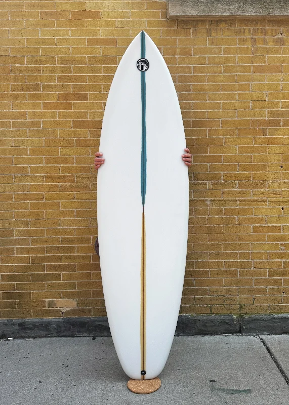 surfboards for small waves-6'4" Simon Shapes Channel Twin Plus Trailer