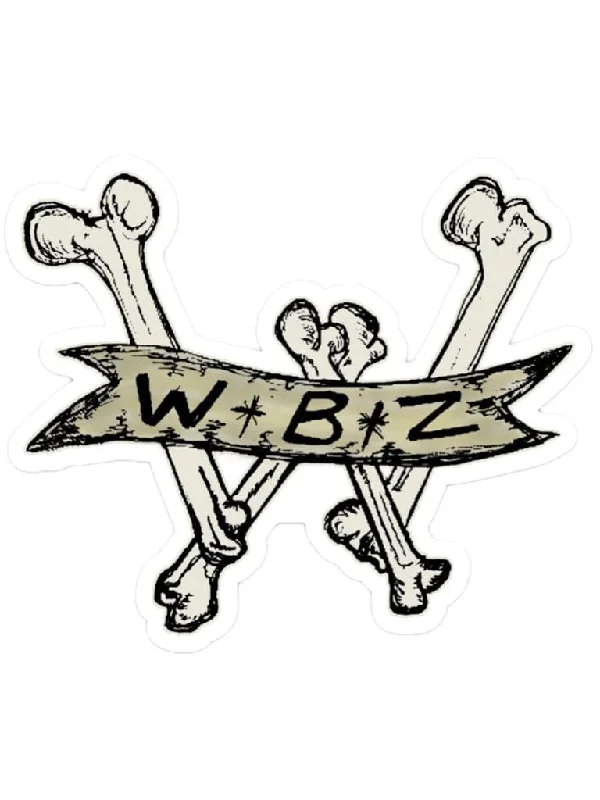 longboard surfboards for cruising-WBZ Bones Sticker 4"