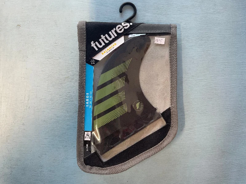 surfboard fins with reinforced edges for durability-Futures Fins - Alpha F8 5-Fin Set (Large)