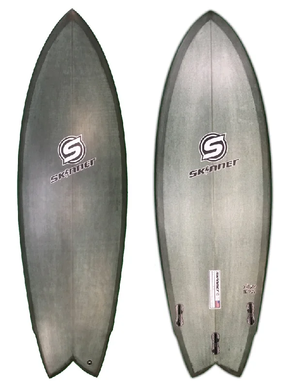 surfboards for better wave selection-SOLD Skinner Surfboards 5'6" x 20.6" OG Fish Epoxy Army Green Pigment - Twin + 1