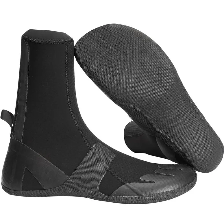 wetsuits for maximum mobility-Vissla High Seas 5mm Booties - Round Toe