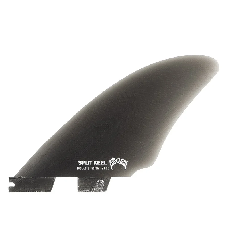 surfboard fins with curved profiles for extra grip-FCS II MB PG Split Keel Smoke Quad Fins